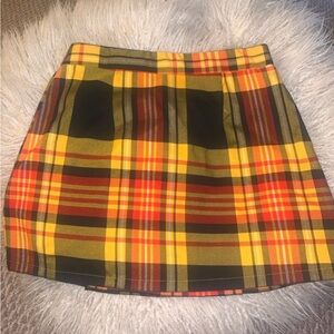 Forever21 plaid mini skirt size small